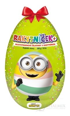 TEREZIA RAKYTNÍČEK+ želatínky MIMONI veľkonočné vajce - zelené (limitovaná edícia 2025), 1x50 ks