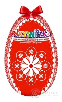 TEREZIA RAKYTNÍČEK+ želatínky veľkonočné vajce - červené (limitovaná edícia 2025) 1x50 ks