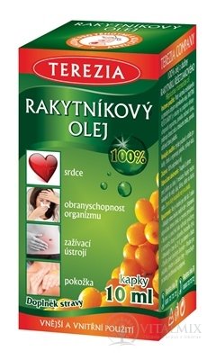 TEREZIA RAKYTNÍKOVÝ OLEJ - 100% (inov.2020) kvapky 1x10 ml