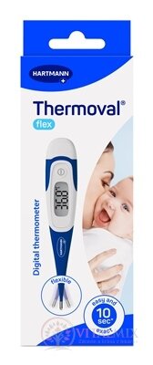 Thermoval flex digitálny teplomer so zvukovým alarmom horúčky a flexibilnou špičkou 1x1 ks