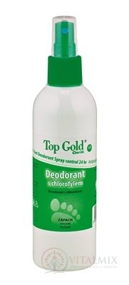 TOP GOLD Deodorant s chlorofylom+Tea Tree Oil sprej 1x150 g