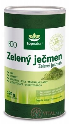 topnatur BIO ZELENÝ JAČMEŇ prášok 1x120 g