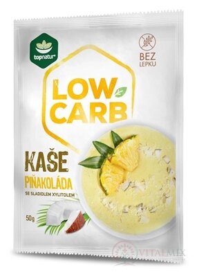 topnatur LOW CARB KAŠA Piňakoláda instantná zmes so sladidlom xylitol 1x50 g