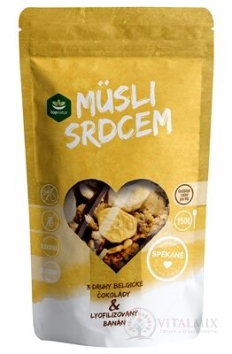 topnatur Müsli srdcom Čoko Trio & Banán spekané 1x250 g