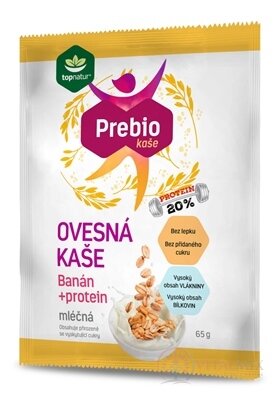 topnatur Prebio OVSENÁ KAŠA mliečna Banán+proteín instantná zmes 1x65 g