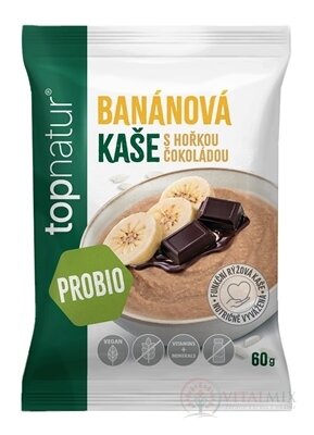 topnatur Probio KAŠA Banán s čokoládou instantná ryžová kaša 1x60 g