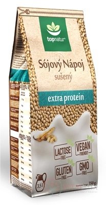 topnatur SÓJOVÝ NÁPOJ extra proteín sušený nápoj v prášku 1x350 g