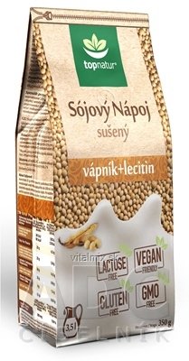 topnatur SÓJOVÝ NÁPOJ vápník + lecitín sušený nápoj v prášku 1x350 g