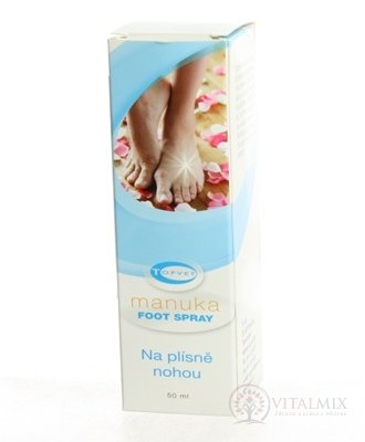 TOPVET MANUKA FOOT Spray na ošetrenie plesní na nohách 1x50 ml