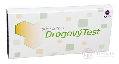 TOZAX Multidrogový test – 10 druhov drog jednokrokový test (COC, THC, MOP, MET, AMP, BZO, BAR, MTD, PCP, TCA v moči) 1x1 ks