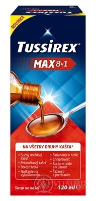 TUSSIREX MAX 8v1 sirup 1x120 ml