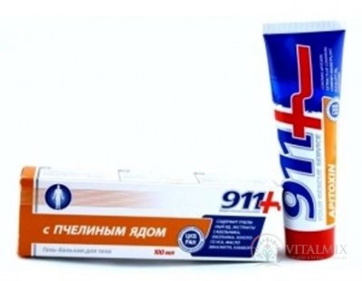 Twins Tek 911+ APITOXIN masážny gél - balzam s včelím jedom 1x100 ml
