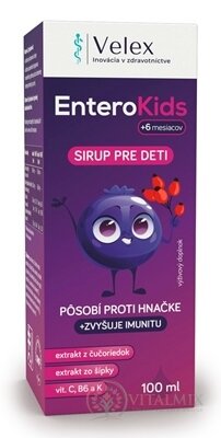 Velex EnteroKids sirup, pre deti od 6 mesiacov 1x100 ml