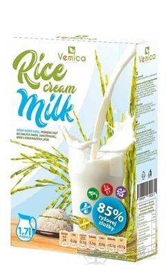 Vemica Rice cream Milk sušený ryžový nápoj (na 1,7 l), prášok 1x100 g