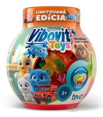 VIBOVIT+ TOYS želé multivitamíny s ovocnou príchuťou 1x200 g