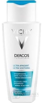 VICHY DERCOS ULTRA SOOTHING Sensitive gras šampón na mastné vlasy (M9070100) 1x200 ml