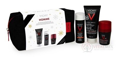 VICHY HOMME XMAS 2024 hydratačný krém 50 ml + sprchový gél 100 ml + roll-on antiperspirant 50 ml, 1x1 set