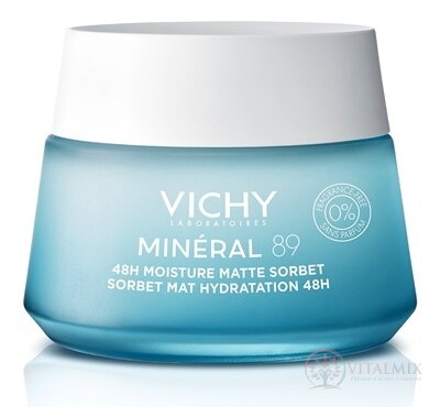 VICHY MINERAL 89 48H MOISTURE MATTE SORBET gél pre zmiešanú až mastnú pleť 1x50 ml