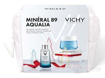 VICHY MINERAL 89 AQUALIA XMAS 2022 booster 50 ml + denný krém 50 ml, 1x1 set