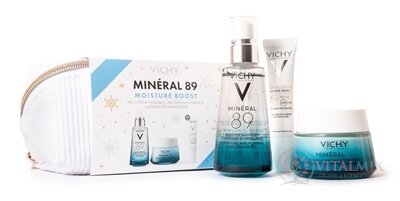 VICHY MINERAL 89 MOISTURE BOOST XMAS 2024 booster 50 ml + 72h hydratačný krém 50 ml + Capital Soleil UV-Age Daily SPF50+ 15 ml, 1x1 set