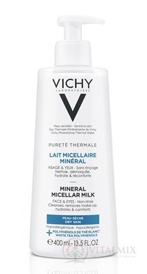 VICHY PURETE THERMALE MINERAL Micelárne mlieko dry skin 1x400 ml