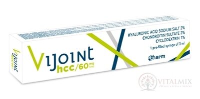 VIJOINT HCC 60 mg/3 ml roztok hyaluronátu sodného, chondroitín sulfátu a cyklodextrínu v predplnenej striekačke, 1x3 ml