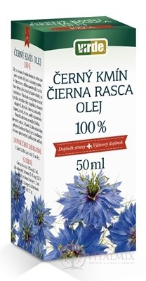VIRDE ČIERNA RASCA OLEJ 100 % olej 1x50 ml