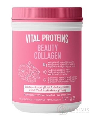 VITAL PROTEINS BEAUTY COLLAGEN prášok na prípravu nápoja, jahodovo-citrónová príchuť 1x271 g