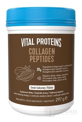 VITAL PROTEINS COLLAGEN PEPTIDES Kakao prášok na prípravu nápoja, príchuť kakao 1x297 g
