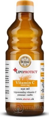 Vitamín C LIPOPROTECT - St. CRUX lipozomálny vitamín C v oleji, pomaranč - vanilka, 1x250 ml