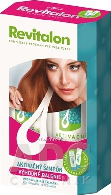 VITAR Revitalon AKTIVAČNÝ ŠAMPÓN DUOPACK výhodné balenie 2x250 ml, 1x1 set