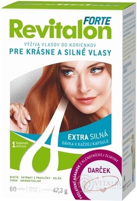 VITAR Revitalon FORTE cps 60 ks + darček: pozlatený náramok z klenotníckej zliatiny 1 ks, 1x1 set