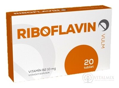 VULM RIBOFLAVIN tbl (vitamín B2 10 mg) 1x20 ks