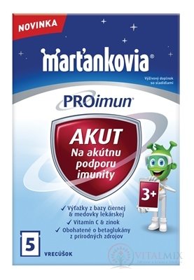WALMARK Marťankovia PROimun AKUT vrecúška 1x5 ks