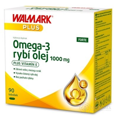 WALMARK Omega-3 rybí olej FORTE 90cps EXP 31.10.2025