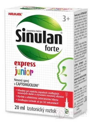 WALMARK Sinulan forte express junior nosový sprej 1x20 ml
