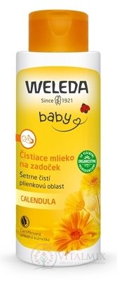 WELEDA baby NECHTÍKOVÉ Čistiace mlieko na zadoček, Calendula 1x400 ml