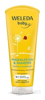 WELEDA baby NECHTÍKOVÝ detský šampón (Calendula Babywash & Shampoo) 1x200 ml