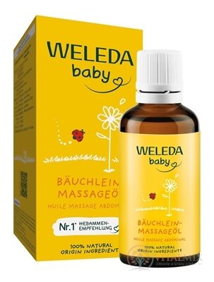 WELEDA baby Olej na masáž bruška dojčaťa (Bäuchlein-massageöl) 1x50 ml