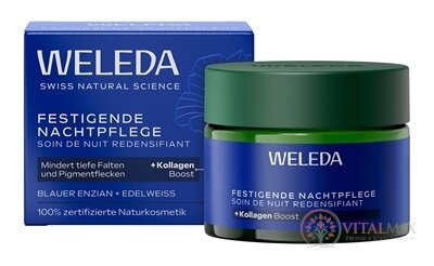 WELEDA Liftingový Nočný krém modrý horec a plesnivec alpínsky 1x40 ml