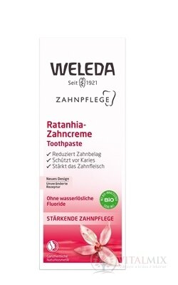 WELEDA Rataňová zubná pasta (Ratanhia-Zahncreme) 1x75 ml