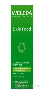 WELEDA Skin Food Ultra-Light Dry Oil hydratačný olej pre telo a pleť 1x100 ml