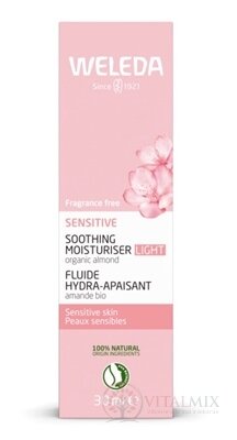 WELEDA Upokojujúci pleťový krém Sensitive Light s bio mandľovým olejom 1x30 ml