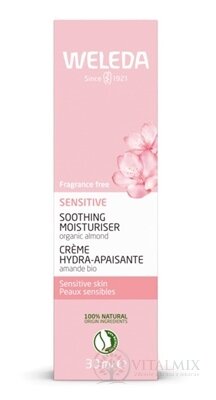 WELEDA Upokojujúci pleťový krém Sensitive s bio mandľovým olejom 1x30 ml