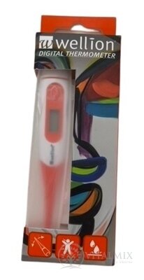 Wellion DIGITAL THERMOMETER digitálny lekársky teplomer, vodotesný, flexibilná špička 1x1 ks