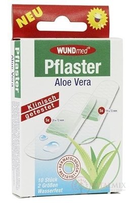 WUNDmed Aloe Vera náplasť (2 veľkosti) 1x10 ks