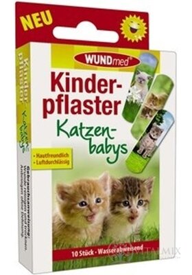WUNDmed Flexibilná náplasť pre deti Mačiatka 1x10 ks