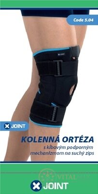 X-JOINT 504 Ortéza kolenná veľkosť S (31-34 cm) s kĺbovým podporným mechanizmom na suchý zips 1x1 ks