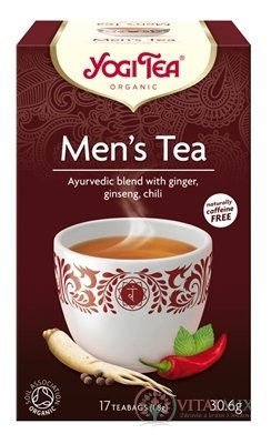 YOGI TEA Pre mužov BIO ajurvédska čajová zmes, nálevové vrecúška 17x1,8 g (30,6 g)