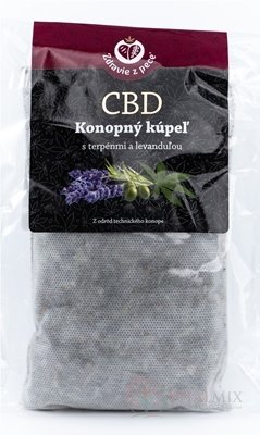 Zdravie z pece CBD Konopný kúpeľ s terpénmi a levanduľou 1x45 g